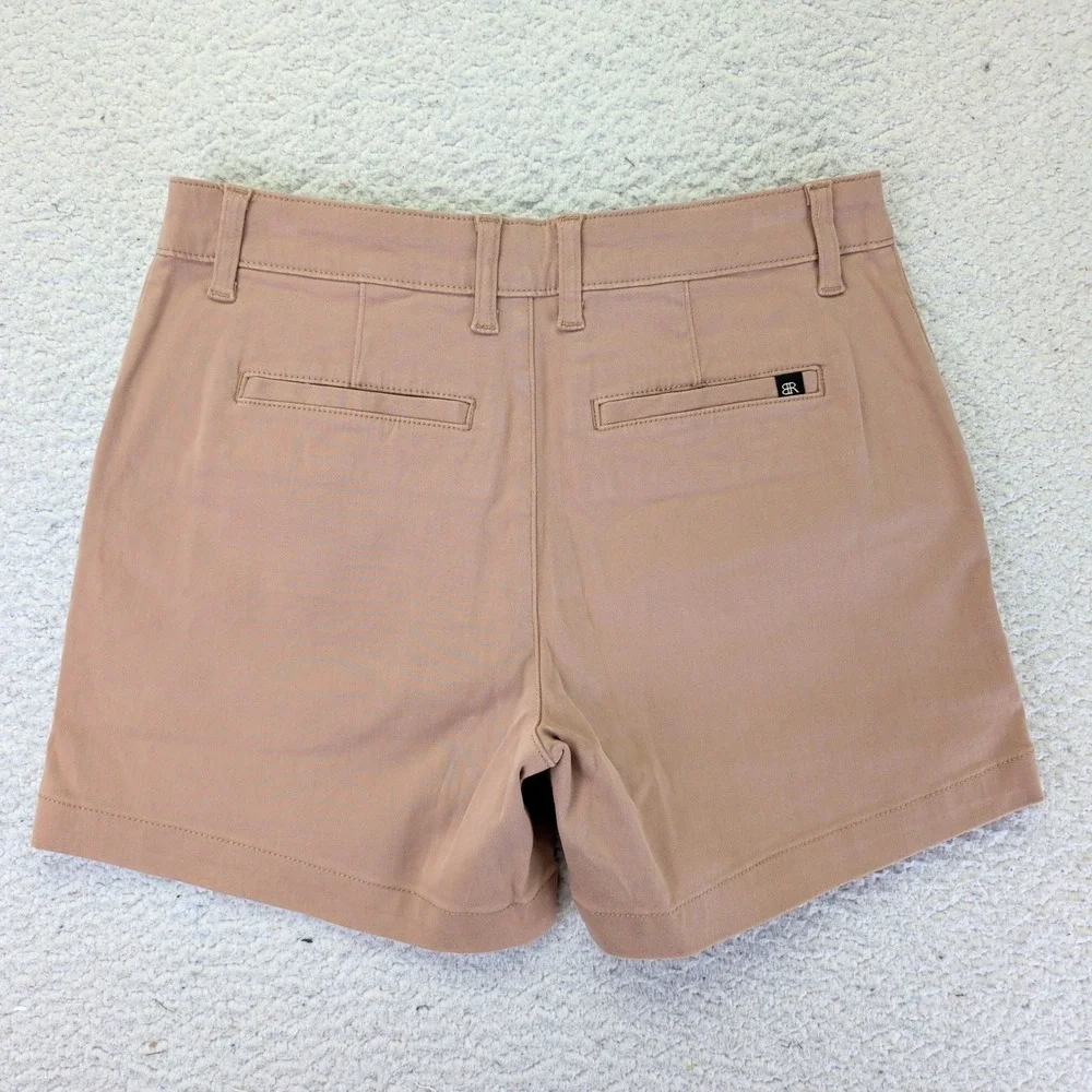 Banana Republic Womens Tan Chino Shorts‎ Size 6 Stretch Cotton Viscose Blend